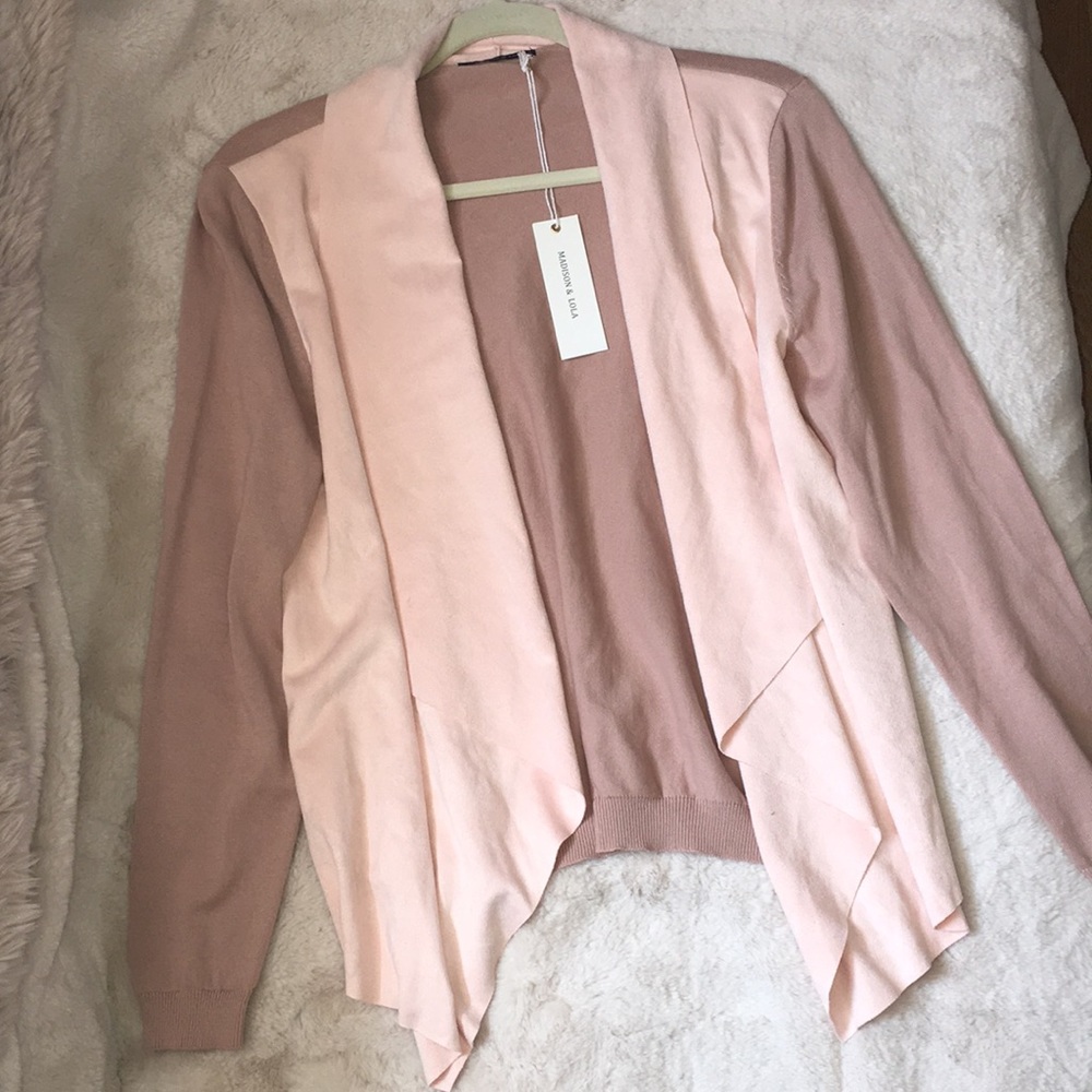 Knitted Suede Cardigan